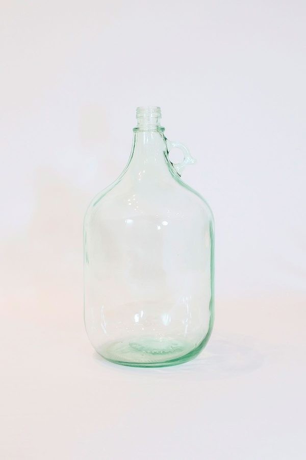Ballonvase mit Glasgriff