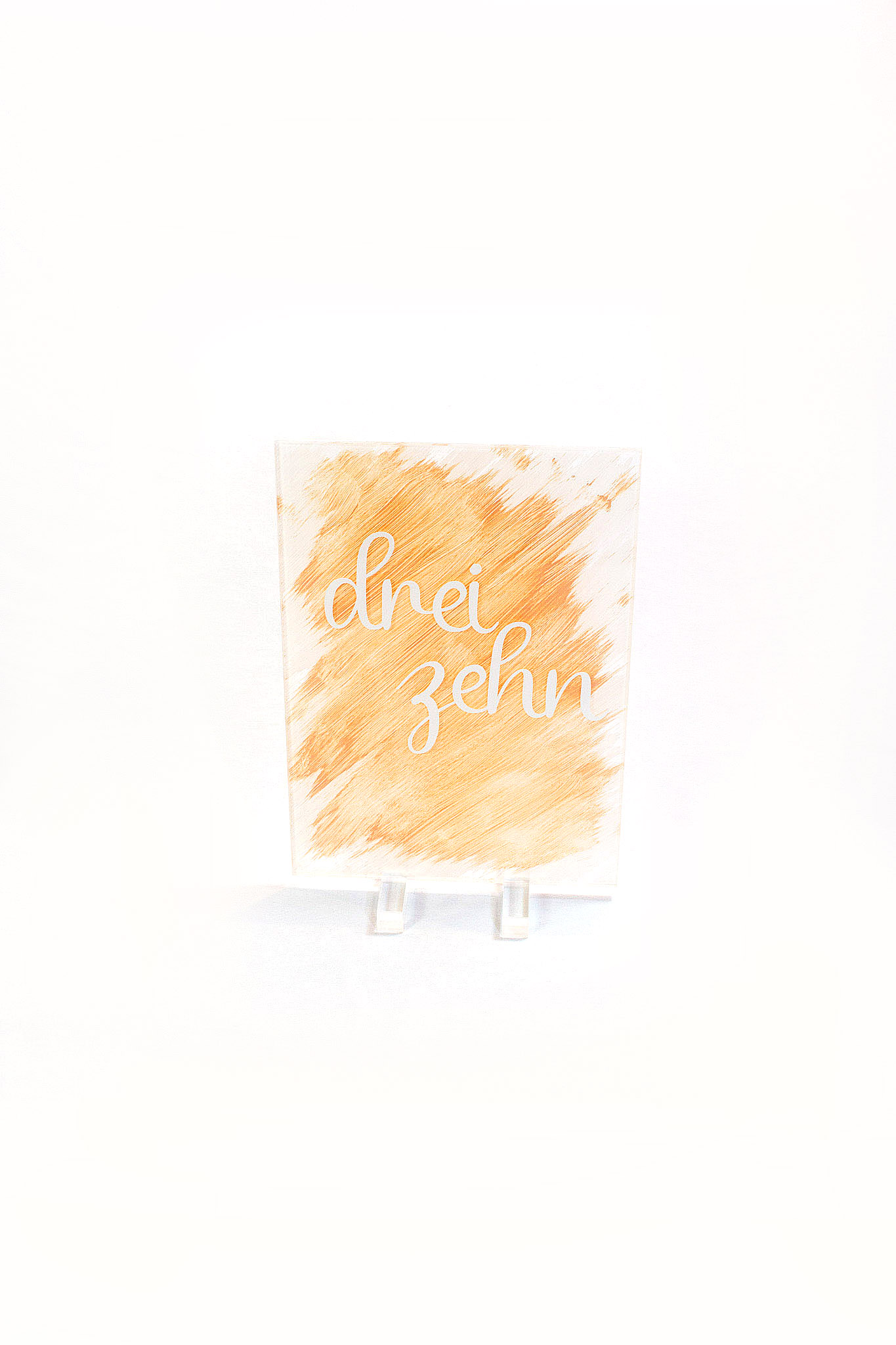 Tischnummer Acryl Peach