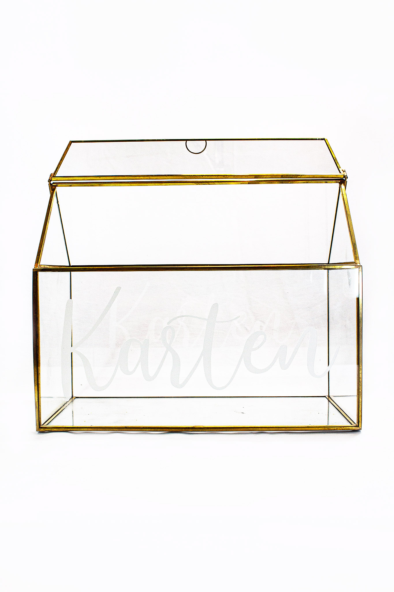 Kartenbox Haus mit Schriftzug – Bild 2