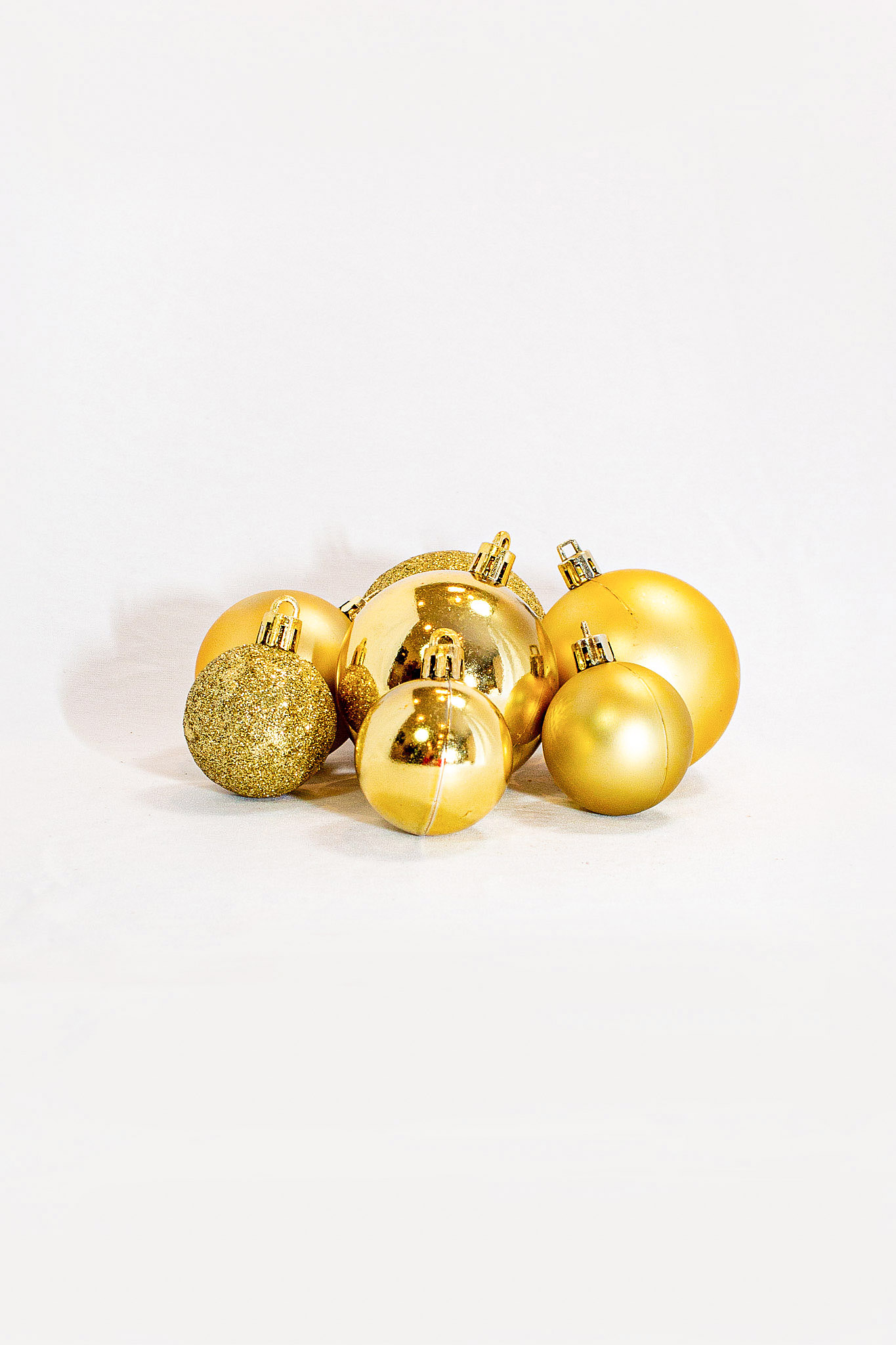 Christbaumkugeln Gold 10er Set – Bild 2
