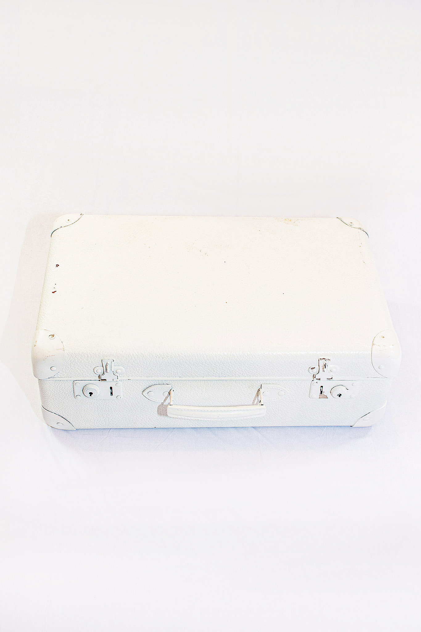 Koffer Vintage Weiß – Bild 2