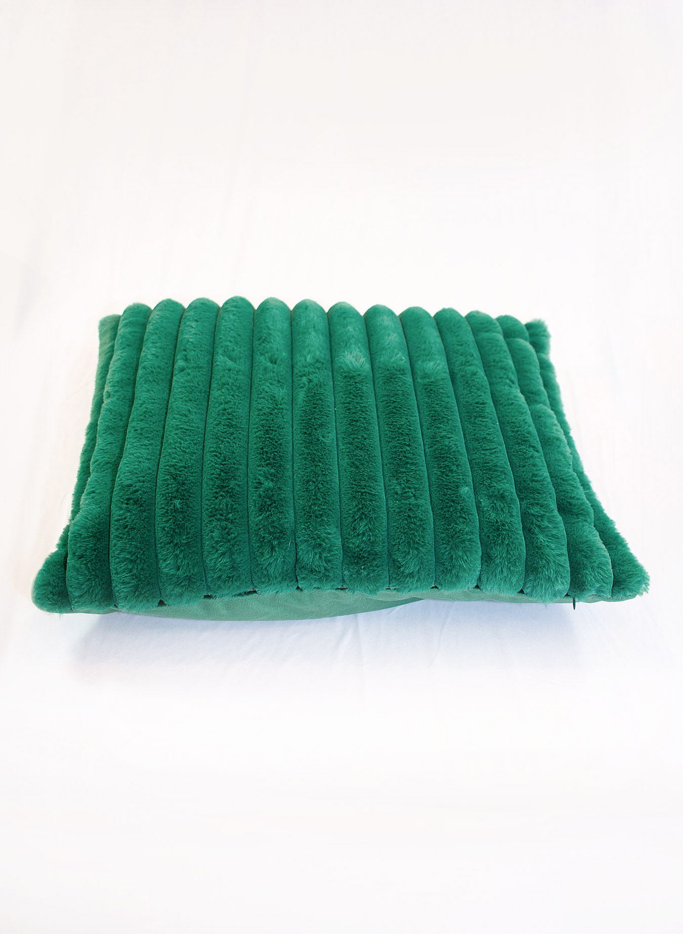 Kissen dunkelgrüne Streifen – Bild 2