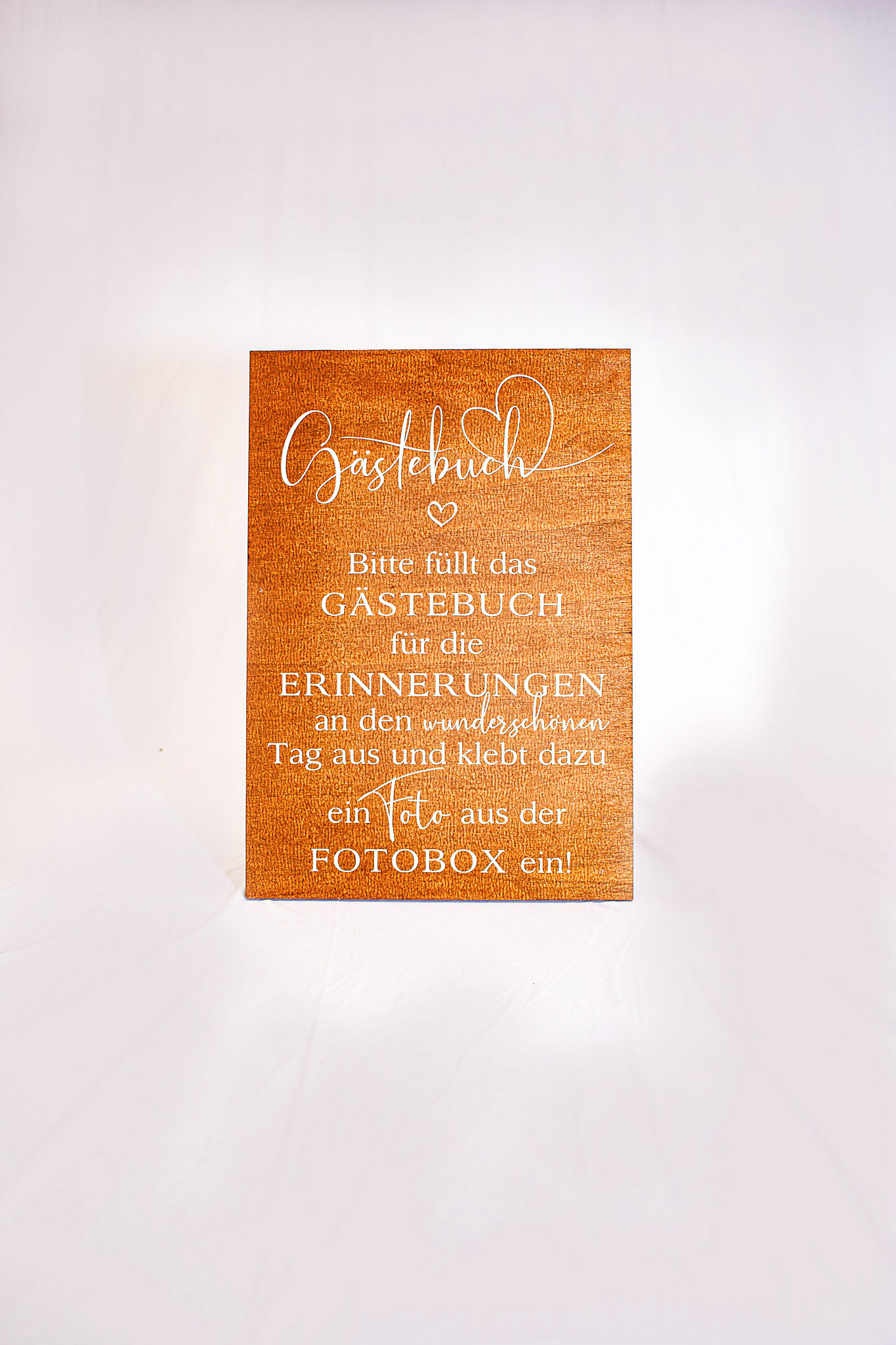Schild Gästebuch "Anleitung"
