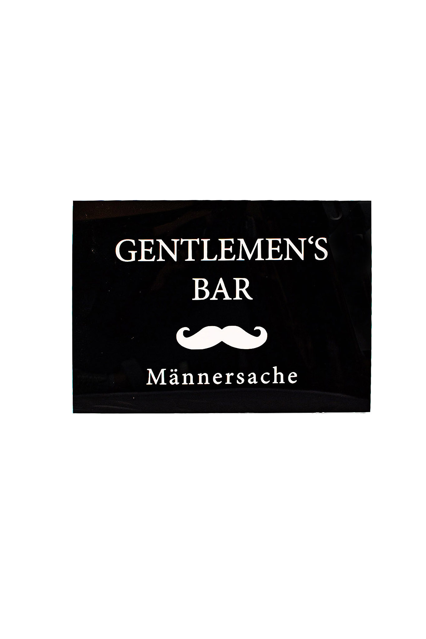 Schild "Gentlemen`s Bar" Acryl Schwarz