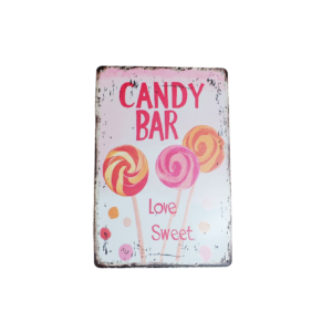 Blechschild "Candybar"