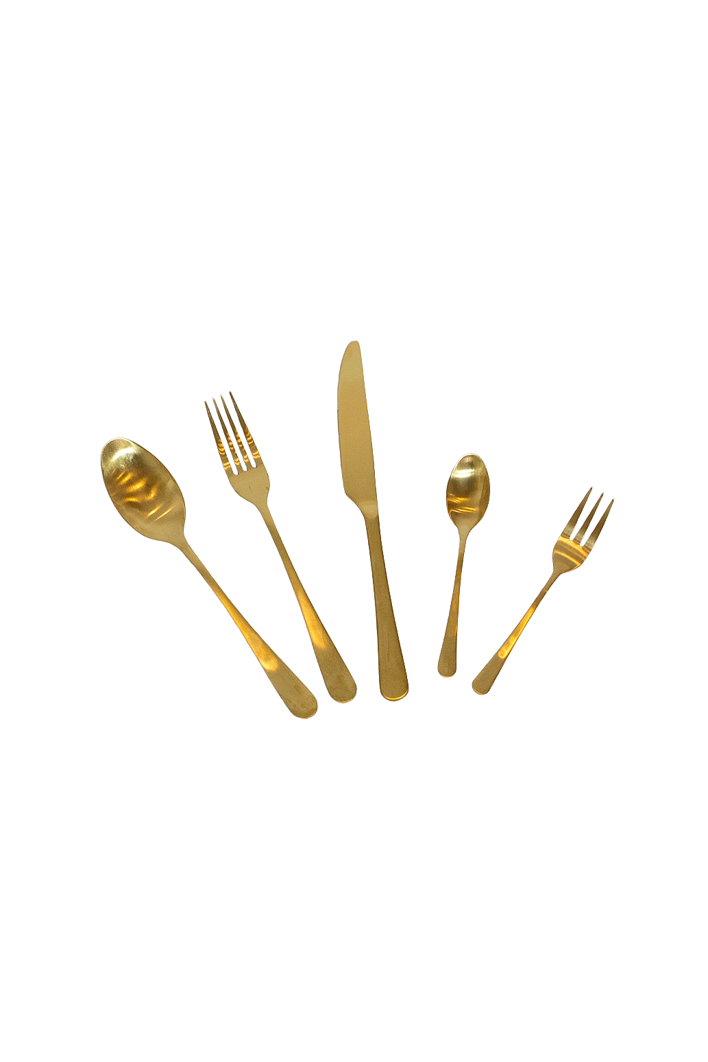 Besteck Set Mattgold