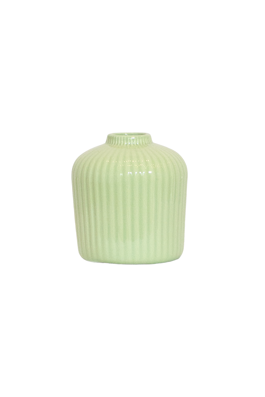 Porzellan Vase Apfelgrün