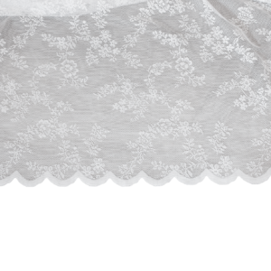 Spitzenvorhang mit Blumenmuster