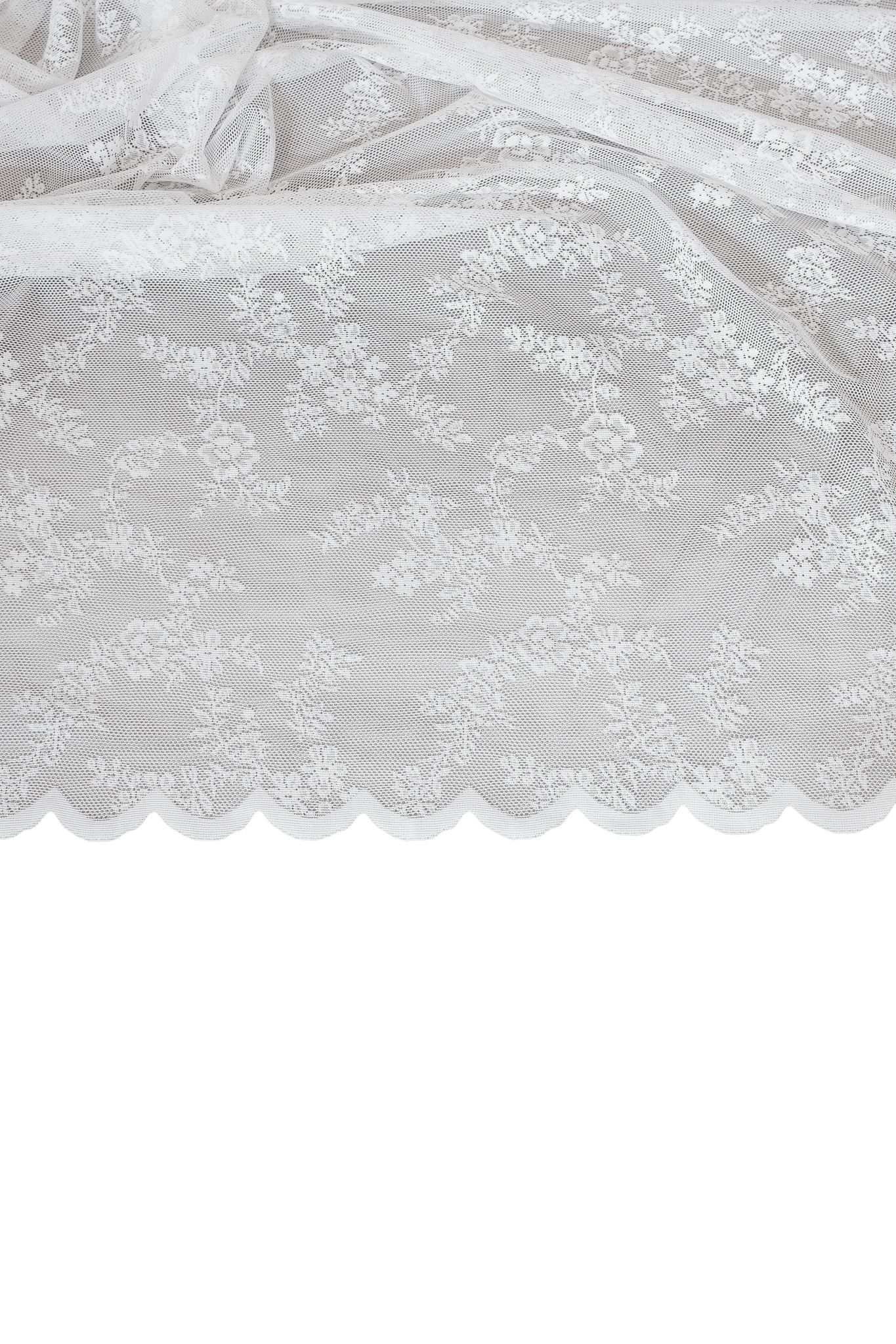 Spitzenvorhang mit Blumenmuster