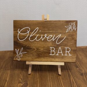 Schild Oliven Bar